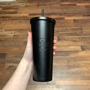 Starbucks matte black cold cup